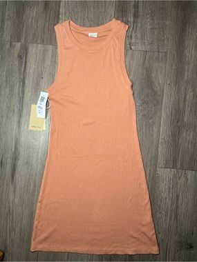 Aritzia Wilfred Free Dunes Ribbed Midi Dress NWT Size Small